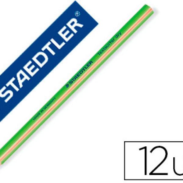 Lápis Staedtler Fluorescente Triangular Top Star Verde Caixa de 12 Unidades