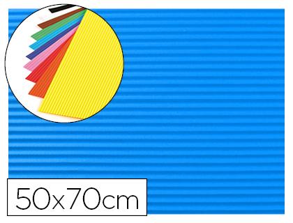 Goma Eva Ondulada 50X70cm Espessura 2,2mm Azul Claro