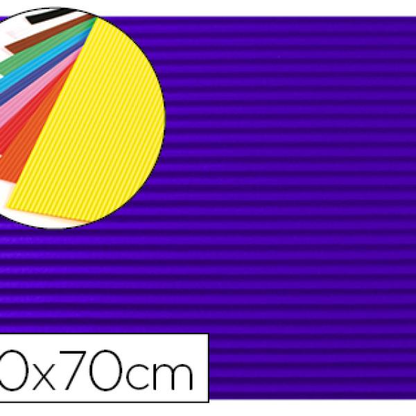Goma Eva Ondulada 50X70cm Espessura 2,2mm Azul Escuro