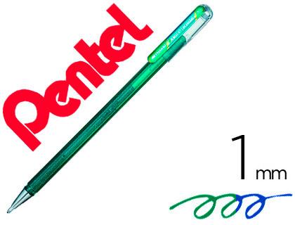 Roller Pentel K110 Dual Metallic Cor Verde e Azul Metalico