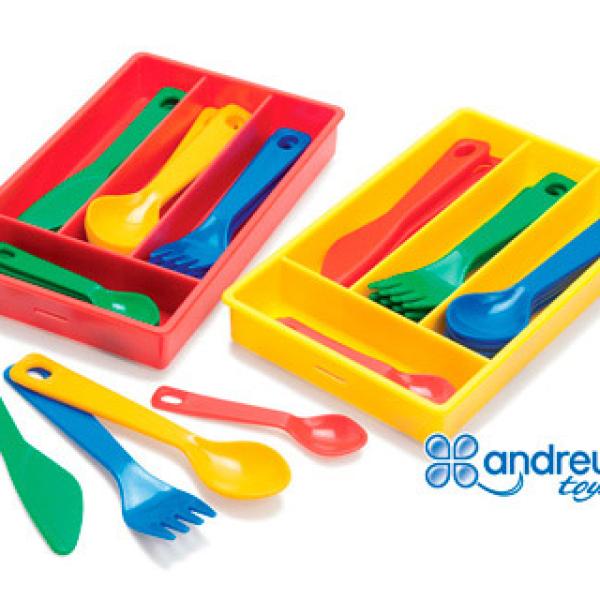 Jogo Dantoy Talheres 4 Serviços 17 Peças 11,5X18,5X2,5 cm