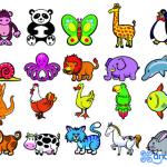 Jogo Andreutoys Animais Magneticos 8 cm Caixa de 20 Unidades Sortidas 20,6X19X4,5 cm