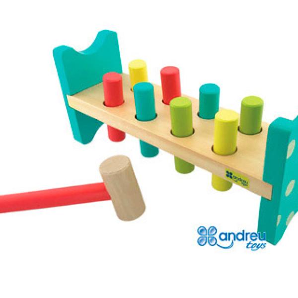 Jogo Andreutoys Banco Pica Cores 8 Barras 28,6X8X12,2 cm