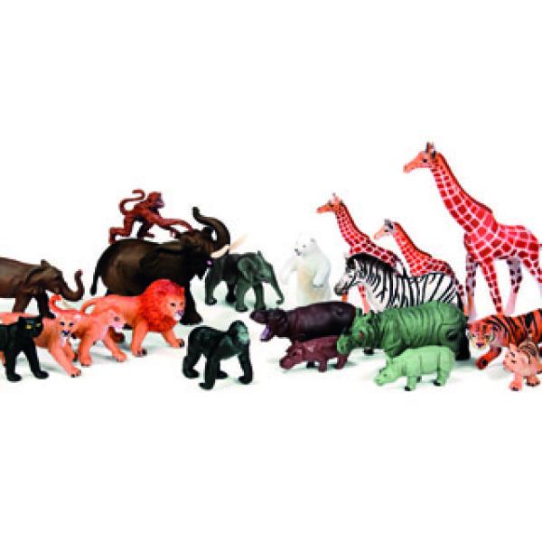 Jogo Miniland Animais Da Quinta e Selva 30 Figuras