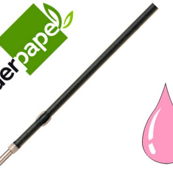 Recarga Esferografica Gummy Touch Retratil 1,0 mm Tinta Rosa Embalagem 10 Unidades