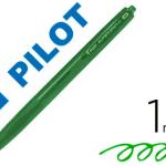 Caneta Pilot Supergrip G Verde Retratil Sujeicao de Borracha Tinta Base de Oleo