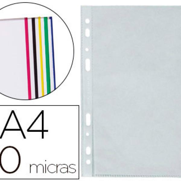 Bolsa Catalogo Q - Connect Din A4 70 Microns Pp Cristal c/ Borda Amarelo(10 Unidades)