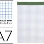 Bloco de Apontamentos Quad 4mma7 80F 60g/m2 Perfurado Sem Capa