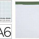 Bloco de Apontamentos Quad 4mma6 80F 60g/m2 Perfurado Sem Capa