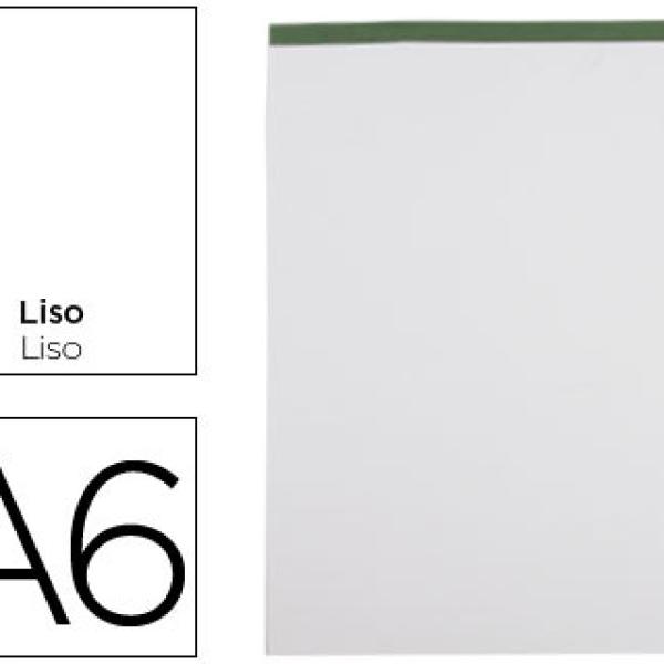 Bloco de Apontamentos Liso A6 80F 60 g/m2 Perfurado Sem Capa