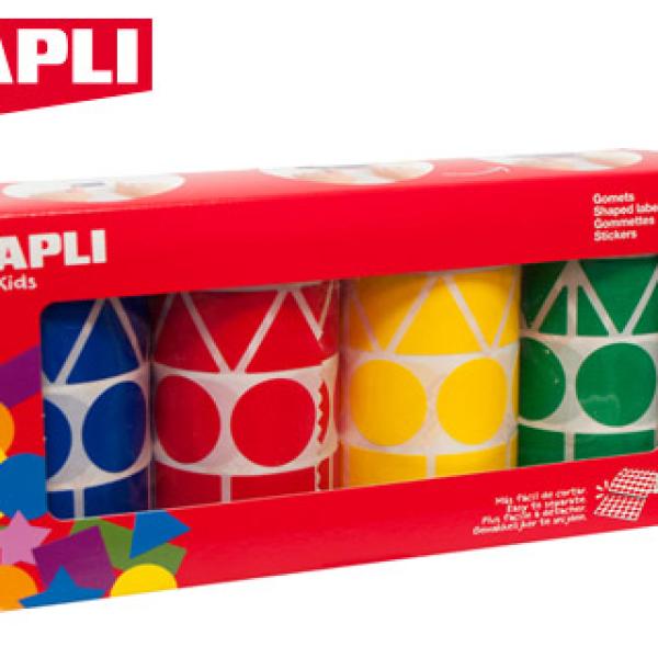 Etiquetas Apli Figuras Sortidas 10753 Bolsa de 5428 Unidades