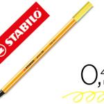 Marcador Stabilo Ponta de Fibra Point 88 Amarelo Neon