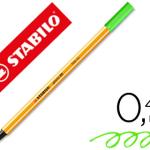 Marcador Stabilo Ponta de Fibra Point 88 Verde Neon 0,4 mm