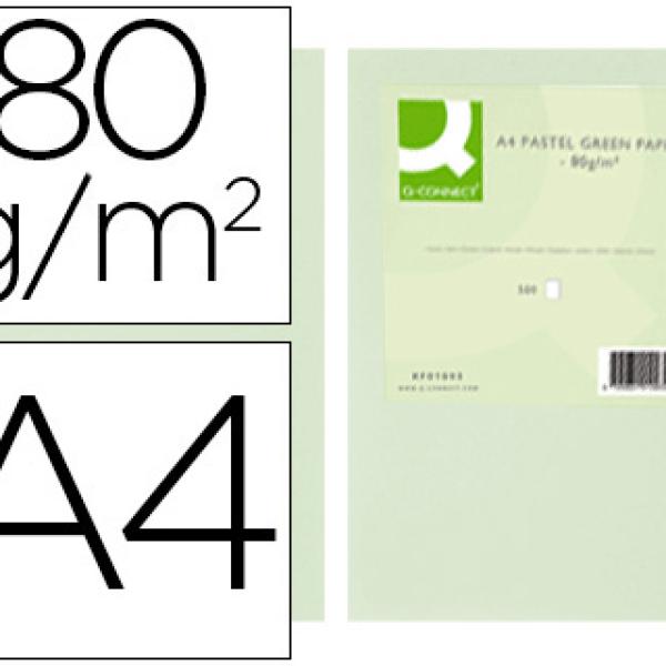 Papel de Cor Q - Connect Din A4 80 Gr Verde (500 Folhas)