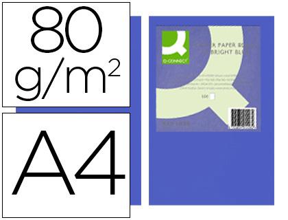 Papel de Cor Q - Connect Din A4 80Gr Azul Intenso (500 Folhas)