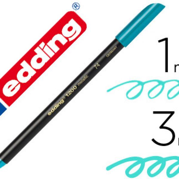 Marcador Edding Ponta Fibra 1200 Verde Metalizado N 74 Ponta Redondo 0,5 mm