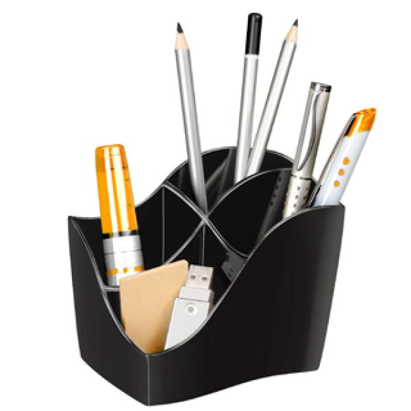 Organizador de Secretaria Cep Gama Isis Plastico Preto 118X89X98 mm