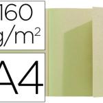Classificador Exacompta de Cartolina Din A4 Verde 160g/m2 c/ Aba Interior