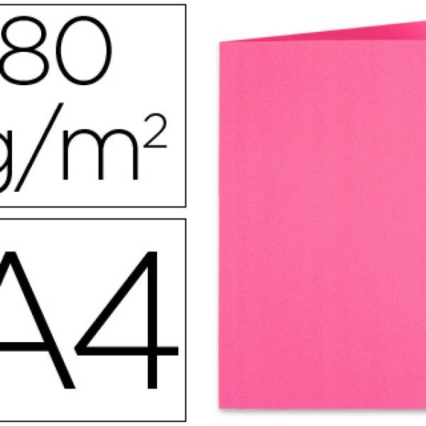 Classificador Exacompta de Cartolina Din A4 Rosa Fucsia 80g/m2