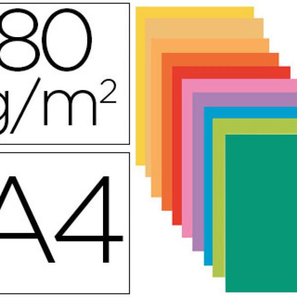 Classificador Exacompta de Cartolina Din A4 Cores Sortidas 80g