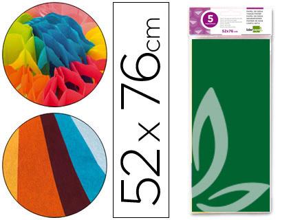 Papel Seda 52 X 76 cm. 18 Gr/M2. Verde Escuro