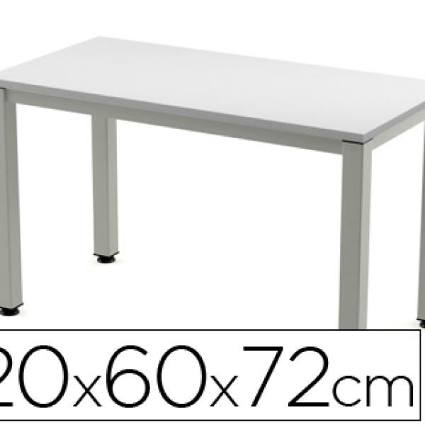 Mesa de Escritorio Rocada Executive 200Ad02 Alumínio /Cinza 120X60 cm