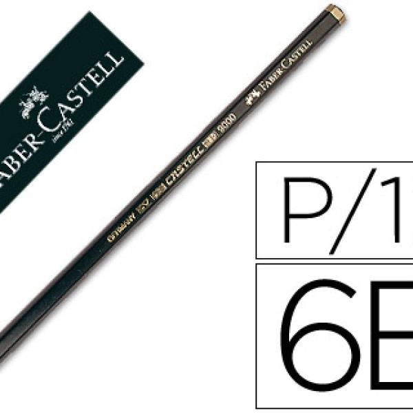 Lápis de Grafite Faber - Castell 9000 6B Unidade
