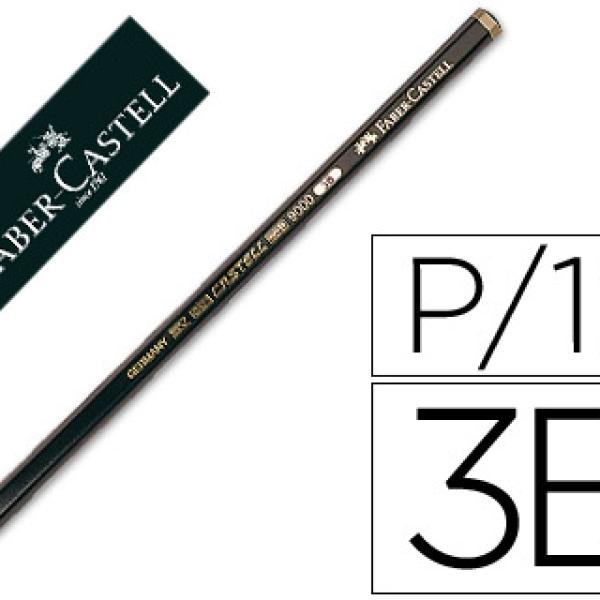 Lápis de Grafite Faber - Castell 9000 3B Unidade