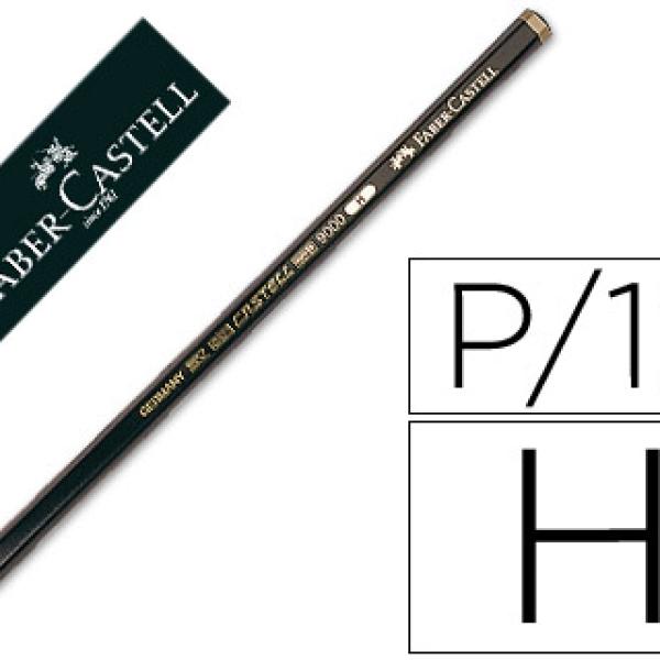 Lápis de Grafite Faber - Castell 9000 H Unidade