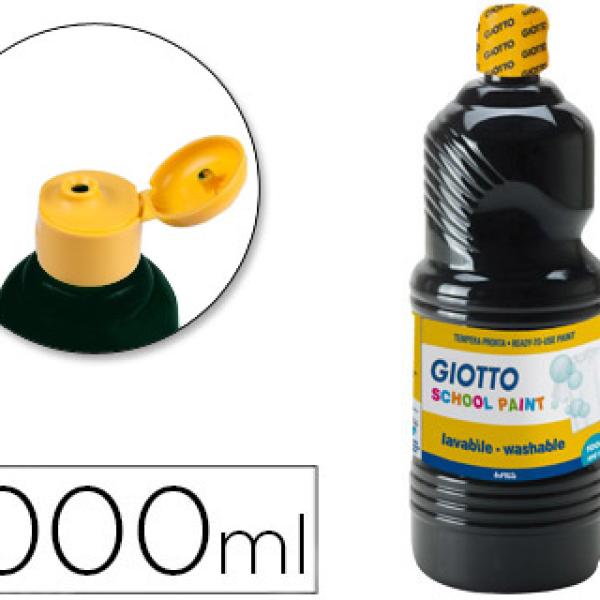 Guache Escolar Lavavel Giotto 1000 ml Preto