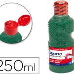 Guache Escolar Purpurina Glitter Giotto 250 ml Verde