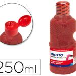Guache Escolar Purpurina Glitter Giotto 250 ml Vermelho