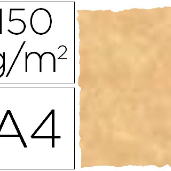 Papel Pergaminho Michel Din A4 Troquelado 150 Gr Cor Parchment Ocre (25 Folhas)