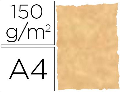 Papel Pergaminho Michel Din A4 Troquelado 150 Gr Cor Parchment Ocre (25 Folhas)