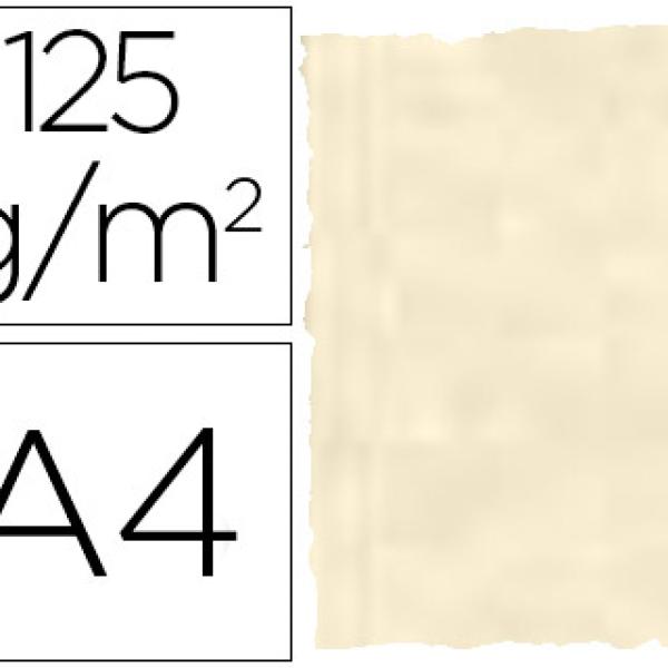 Papel Pergaminho Michel Din A4 Troquelado 125 Gr Pele Elefante Cor Osso (25 Folhas)