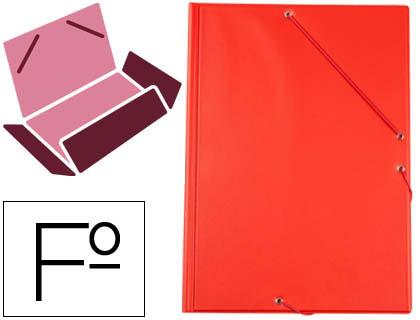 Pasta Elasticos Plastico Folio Aba Cor Vermelho