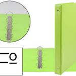 Pasta 4 Aneis 25mm Redondos Plastico Folio Cor Verde Pistacho