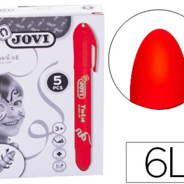 Barra de Maquilhagem Jovi Twist Make - Up Vermelho (5 Unidades)