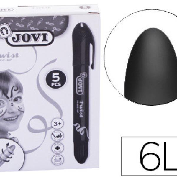 Barra de Maquilhagem Jovi Twist Make - Up Preto (5 Unidades)