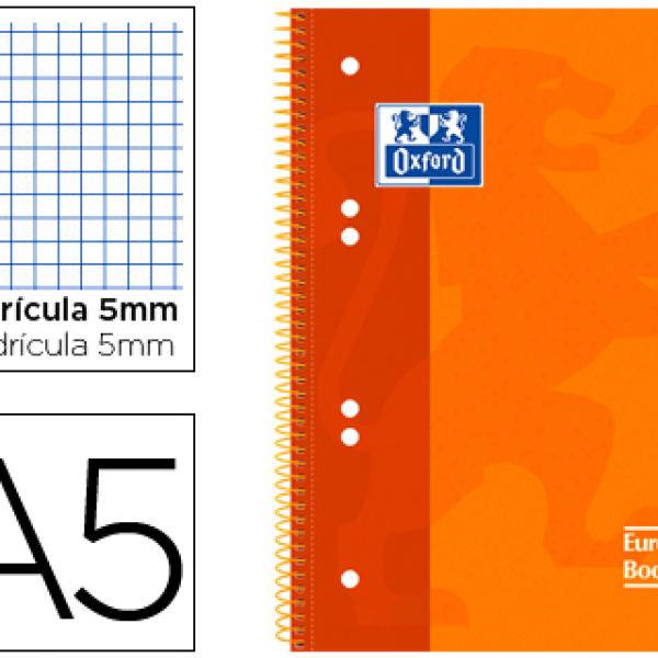 Caderno Espiral Oxford Capa Extradura Optik Paper Microp.A5 120F + 50% Quadricula 5 mm