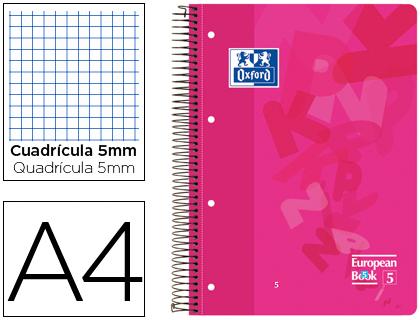 Caderno Espiral Oxford Capa Plastico Optik Paper Microperfurado A4 120F + 50% Quadricula 5 mm