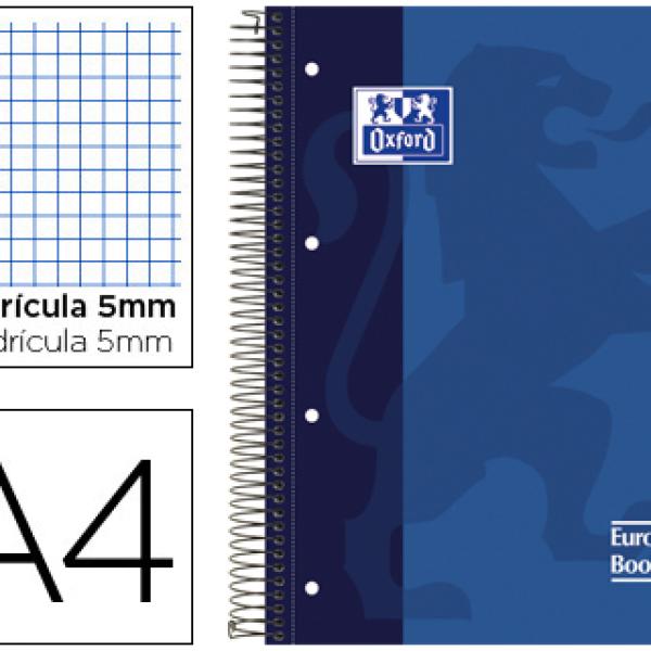 Caderno Espiral Oxford Capa Extradura Optik Paper Microp. A4 120F + 50% Quadricula 5 mm
