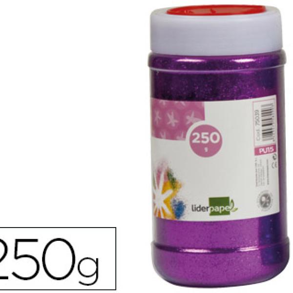 Purpurina Fantasia Cor Violeta Metalizado Frasco de 250 Gr