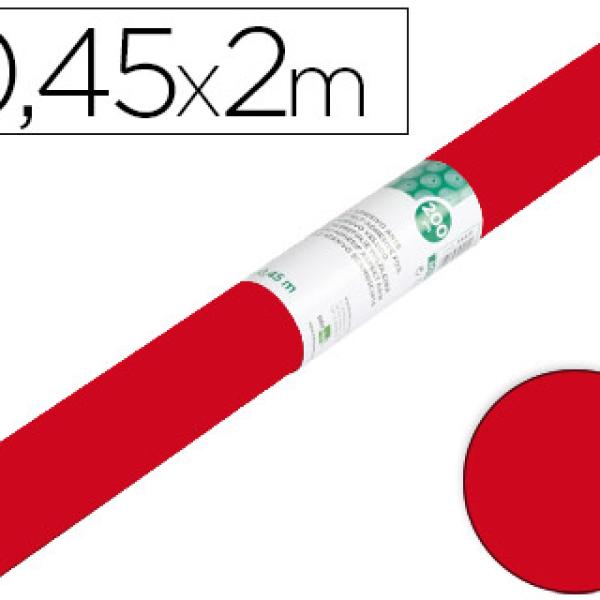 Rolo Adesivo Unicolor Vermelho Brilho Rolo de 0,45 X 2 Mt