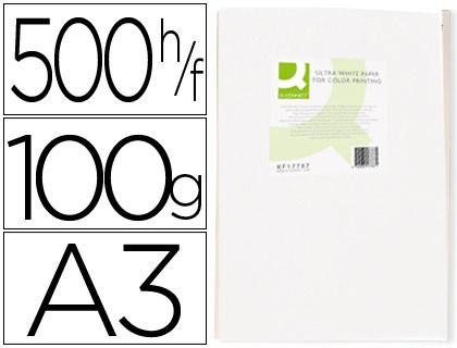 Papel Fotocopia Ultra White Q - Connect Din A3 100 Gramas (500 Folhas)