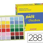 Lápis de Cera Dacs Classbox Caixa de 288 Unidades 12 Cores