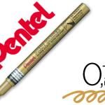 Marcador Pentel Permanente Mfp10 - X Dourado p/ Pinturas Decorativas. Ponta Extra Fina