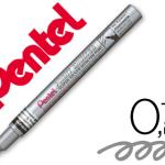 Marcador Pentel Permanente Mfp10 - Z Prateado p/ Pinturas Decorativas. Ponta Extra Fina