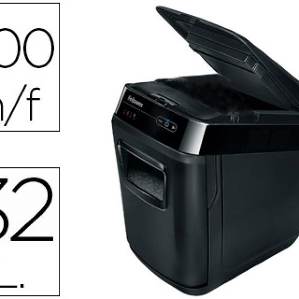Destruidora de Documentos Fellowes Automax 200C Automatica Capac. de Corte 12 Folhas