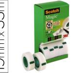 Fita Adesiva Scotch Magic 19mm X 33 Mt Embalagem de 14 Rolos c/ Dispensador de Cartão